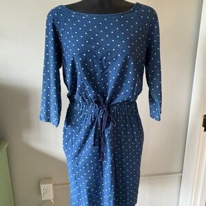 Boden Blue Polka Dot Dress